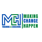 Logo van ons bedrijf. MCH. Wat betekent Making Change Happen.
